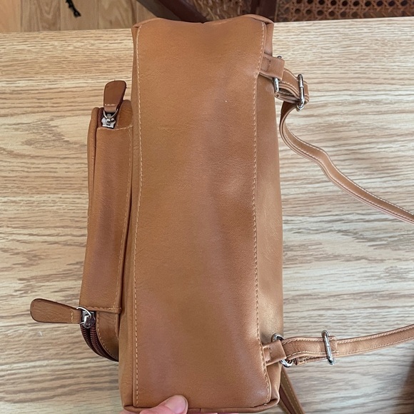Tan Leather Backpack - Women’s Everyday Backpack Purse - Picture 8 of 8